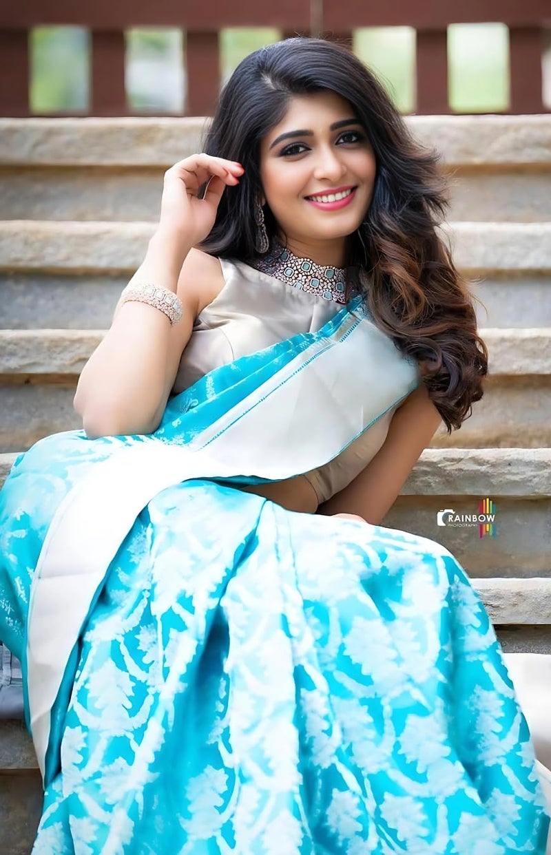 C J Enterprise Women's Banarasi Saree Pure Kanjivaram Silk Saree Soft Design Wear Pattu Sarees Latest Cotton With Blouse Piece Kanchipuram for Wedding sadi new ladies 2025 (Shiv-1) (Skyblue) - Image 3