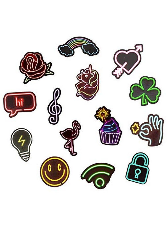 iDream iDream Neon Light Icon Animal Stickers - Vibrant Stickers for Laptops, Water Bottles, Phone Cases, Walls & More - Fun, Creative, and Trendy Decorative Decals - Set of 50 - Image 3