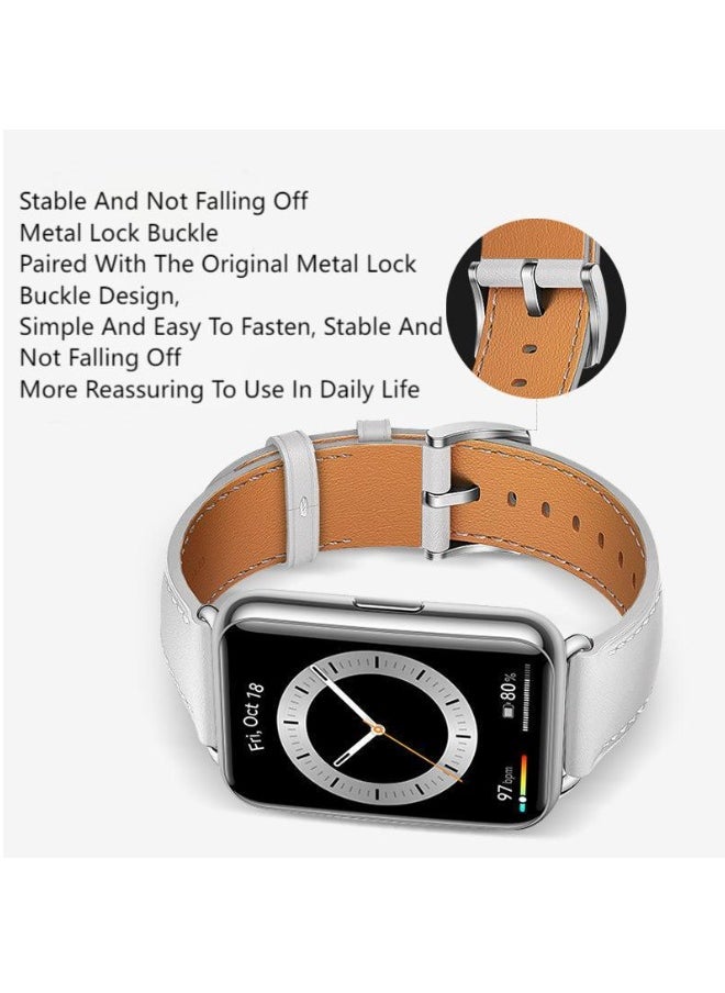 HW Suitable For Huawei Fit3 Leather Strap Watch Accessories  - Image 2