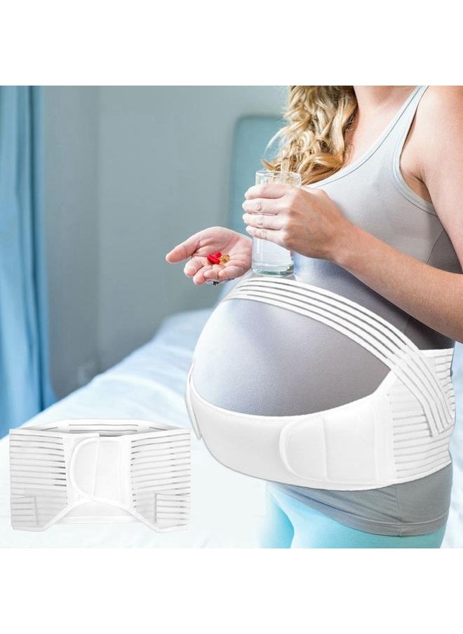 Thoraya Breathable Maternity Belt Belly Band Back Support Belt for Pregnant Women (White M)  - Image 5