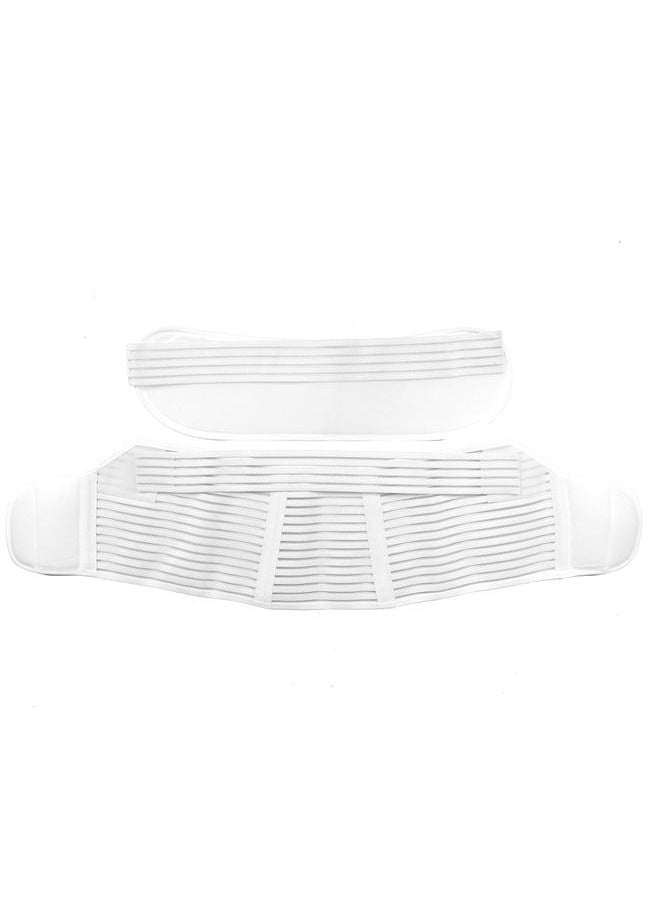 Thoraya Breathable Maternity Belt Belly Band Back Support Belt for Pregnant Women (White M)  - Image 1