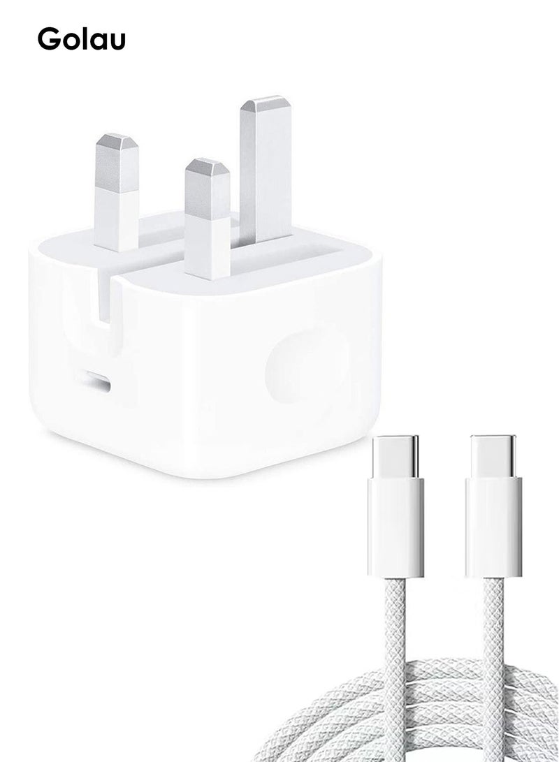 Golau IPhone 35W Fast Charger | USB C Wall Fast Charger with 1M Type C to C Charging Cord Compatible with IPhone 17/16/15/Pro Max/Pro/Plus and all Type C Mobile - Image 1