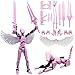masijssa T13 3D Action Figures Set Titan 13 Action Figure Dummy 3D Printed Robo MultiJointed Movable Toy with Full Articulation for Collectors Desktop Assembly Completed Pink Black Figure Dog - Image 2