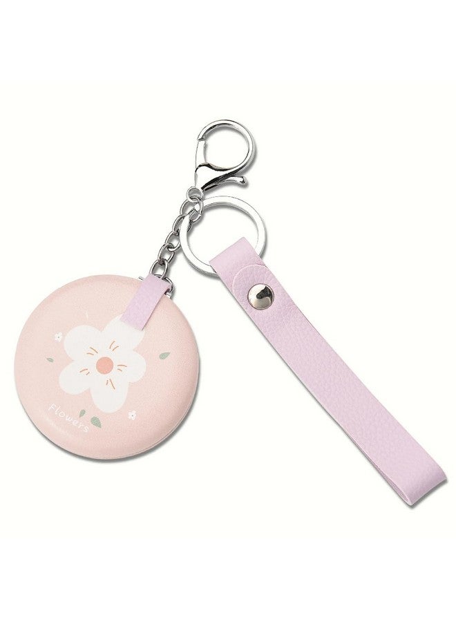 YangQian Small Magnifying Mirror Keychain For Purse Makeup Vanity Mirror Handheld Magnifying Mirror 2X Mini Pocket Compact Mirror For Women Girls Portable Folding Travel Makeup Mirror Foldable Make Up Mirror - Image 1