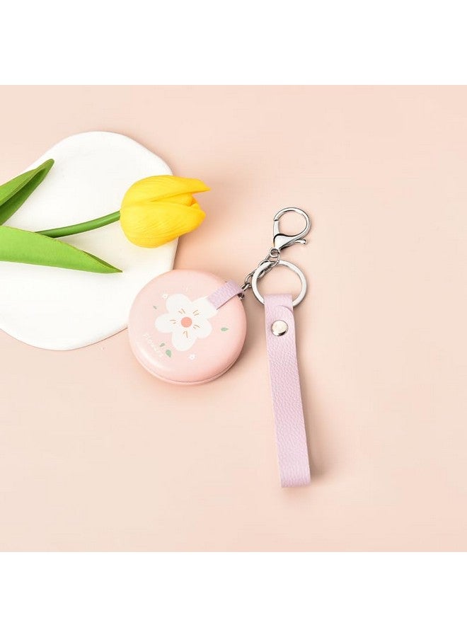 YangQian Small Magnifying Mirror Keychain For Purse Makeup Vanity Mirror Handheld Magnifying Mirror 2X Mini Pocket Compact Mirror For Women Girls Portable Folding Travel Makeup Mirror Foldable Make Up Mirror - Image 5
