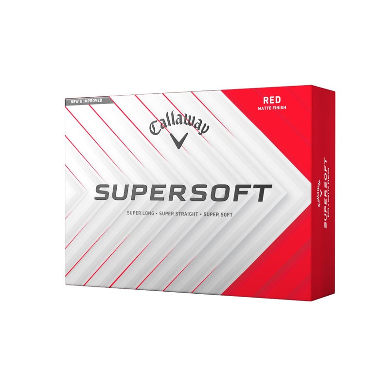 Callaway Golf Supersoft Golf Balls (2025, Red) - Image 1