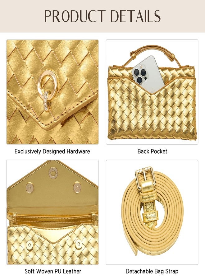 CHUNLI Clutch Purses for Women Formal Evening Crossbody Bags with Adjustable Top Handle PU Leather Envelope Handbags - Image 5