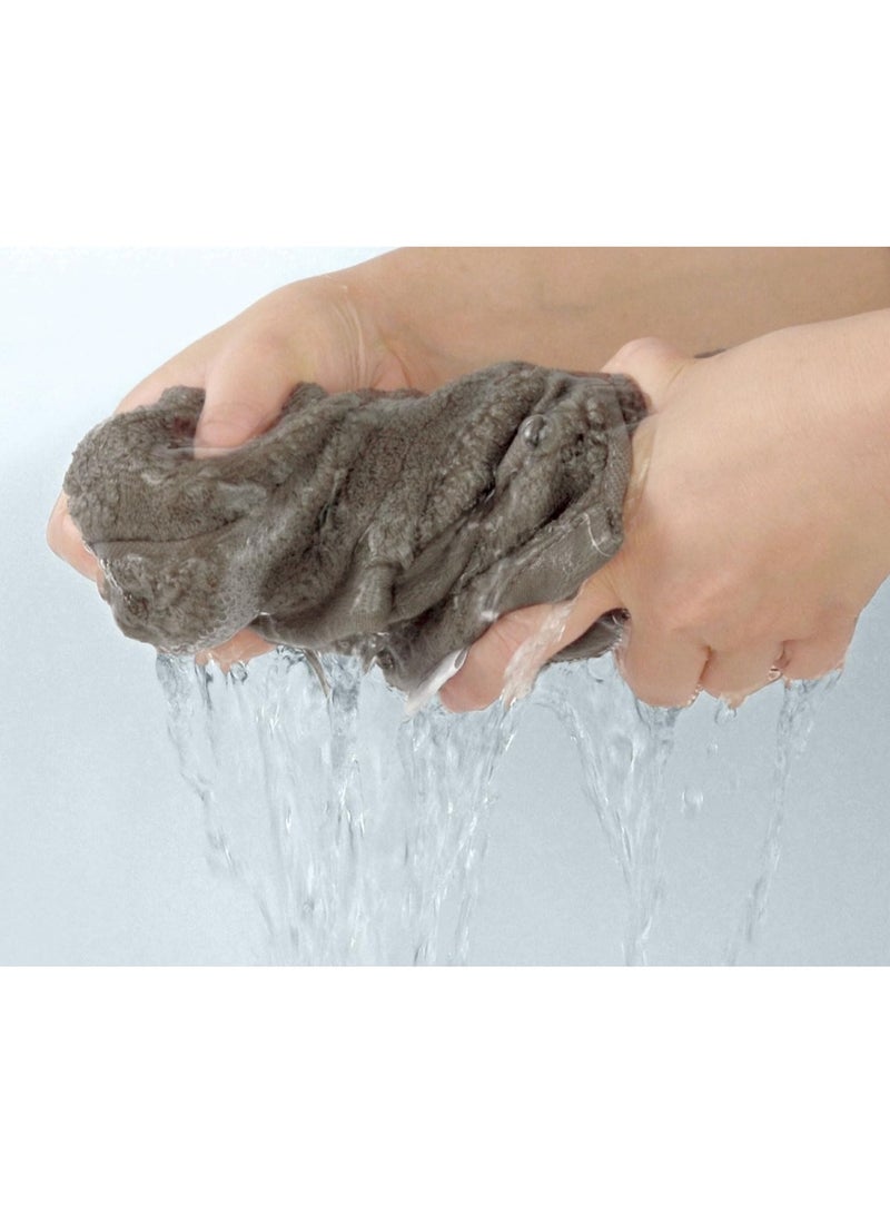 Huitich 8-Piece Cotton Towel Set Khaki And White  - Image 4
