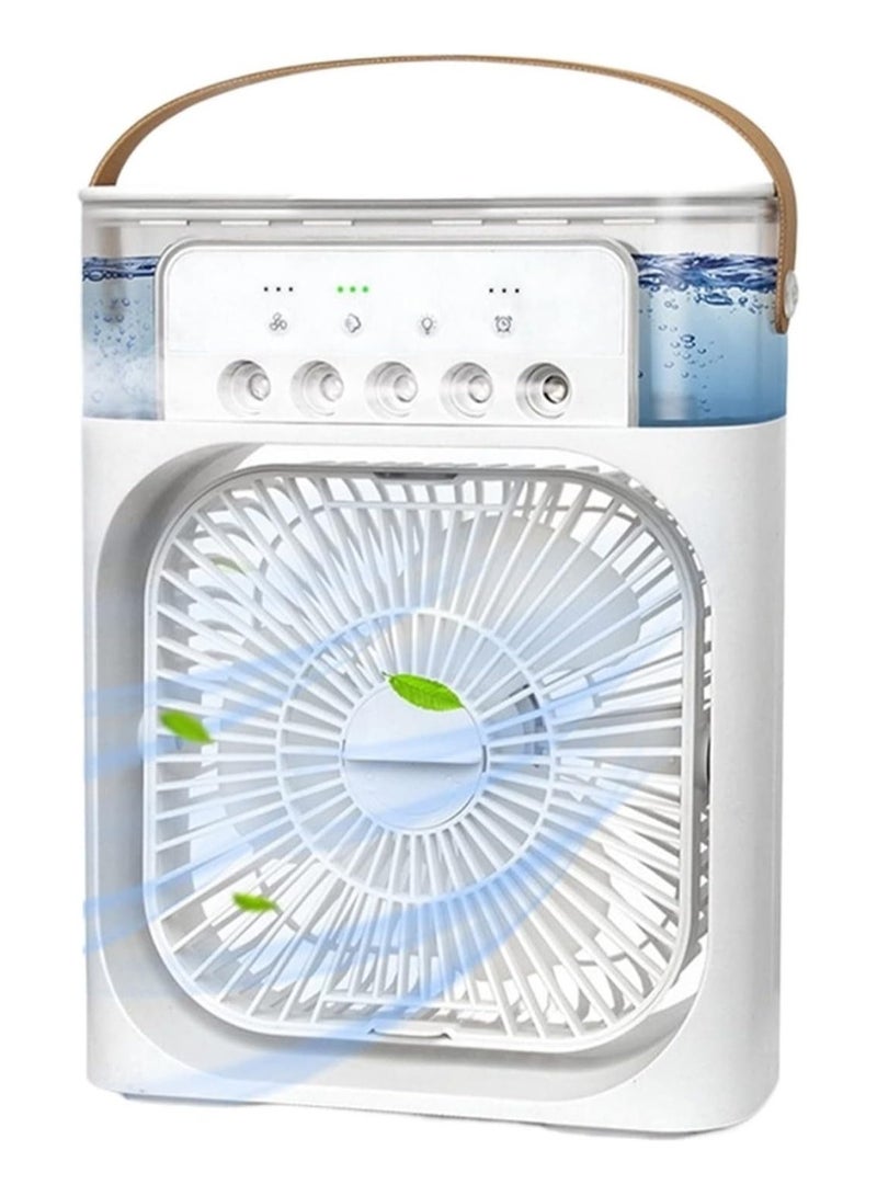 DubaiGallery مبرد هواء تبخيري صغير مزود بـ 7 ألوان إضاءة LED ومؤقت و3 سرعات للرياح - Image 3