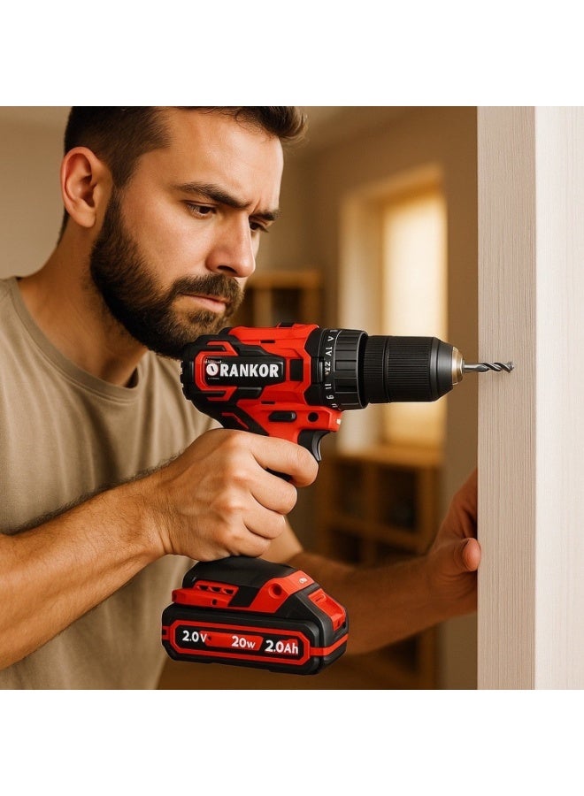 Rankor Cordless Impact Drill 20V Brushless with 2 Batteries and Charger – Rankor RLID20002 - Image 1