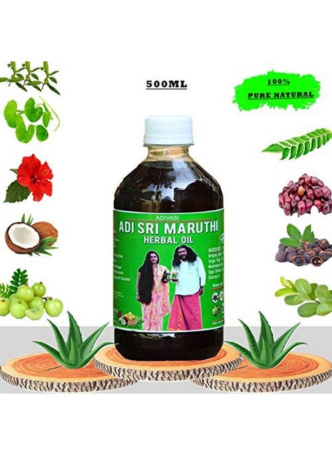 Generic - Adivasi Adi Sri Maruthi Pure Adivasi Ayurvedic Herbs 500Ml Natural Hair Oil For Strong And Healthy Hair - Image 1