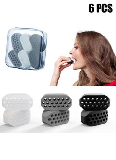 HY 6 PCS Jaw Exerciser for Men & Women, 3 Resistance Levels, Silicone Jawline Exerciser, Jaw Trainer Strengthener, Jawline Shaper, Jaw Line Exercise  - Image 1