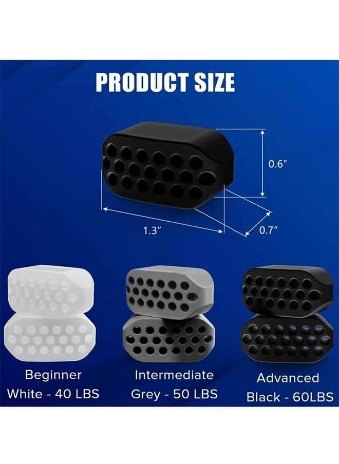 HY 6 PCS Jaw Exerciser for Men & Women, 3 Resistance Levels, Silicone Jawline Exerciser, Jaw Trainer Strengthener, Jawline Shaper, Jaw Line Exercise  - Image 4