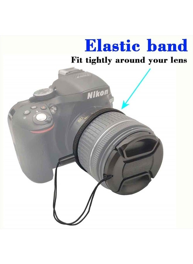 ULBTER غطاء عدسة 55 مم لعدسة AF-P DX NIKKOR 18-55mm f/3.5-5.6G VR لكاميرات نيكون D7200 D5600 D5500 D5300 D3500 D3400 D3300، غطاء عدسة ULBTER - عبوة من 2 - Image 5