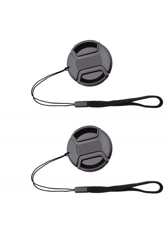 ULBTER غطاء عدسة 55 مم لعدسة AF-P DX NIKKOR 18-55mm f/3.5-5.6G VR لكاميرات نيكون D7200 D5600 D5500 D5300 D3500 D3400 D3300، غطاء عدسة ULBTER - عبوة من 2 - Image 1