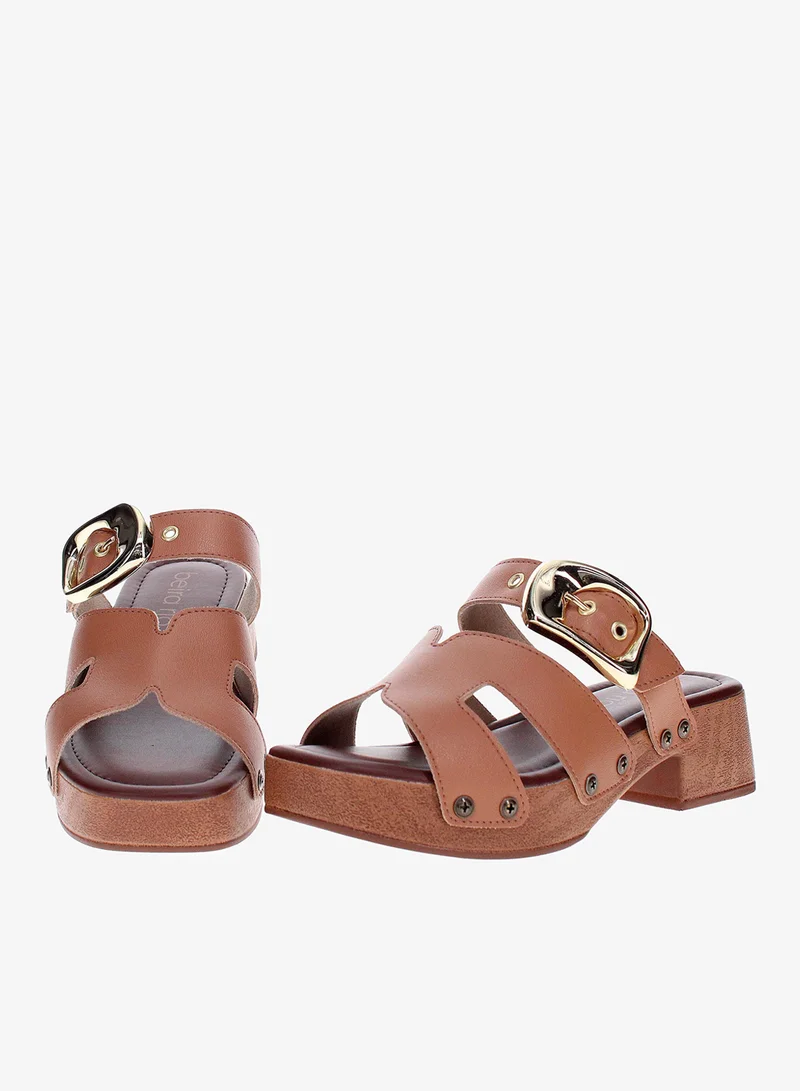 Beira Rio Camel Beira Rio Women’s Flat Summer Footwear – Lightweight Slip-On Comfort with Stylish Casual Design for Women | Best Price UAE