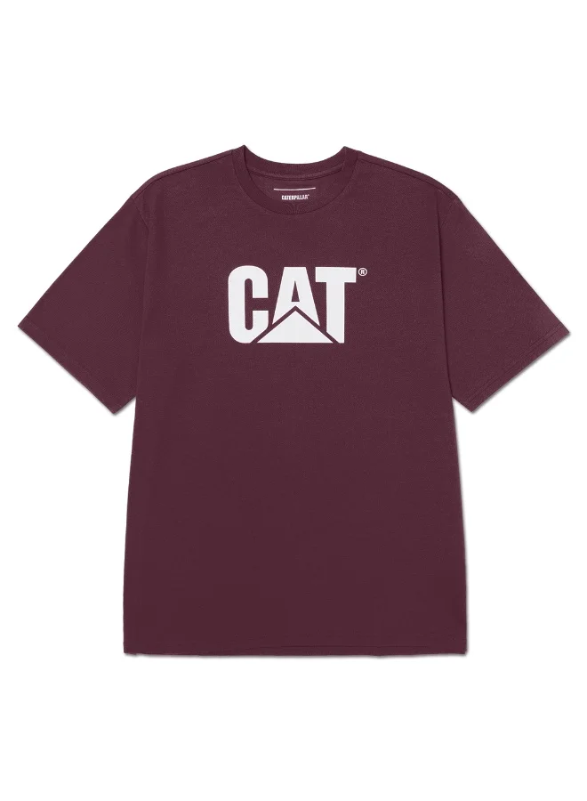Caterpillar CAT Men’s Logo Tee – 60% Cotton 40% Recycled Polyester – Soft Jersey – Everyday Casual T‑Shirt