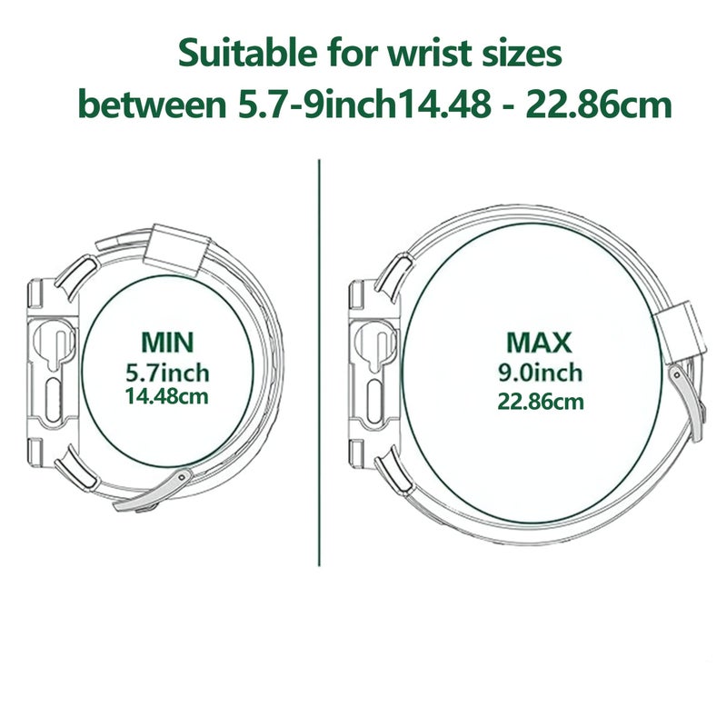 Black Compatible Sport Bumper Case Strap For Ultra 49mm Compatible With Iwatch 46mm 45mm 44mm 42mm 41mm 40mm 38mm For S11 S10 SE S9 S8 S7 S6 S5 S4 S3 Ultra 3 Ultra 2 Men Women - Image 2