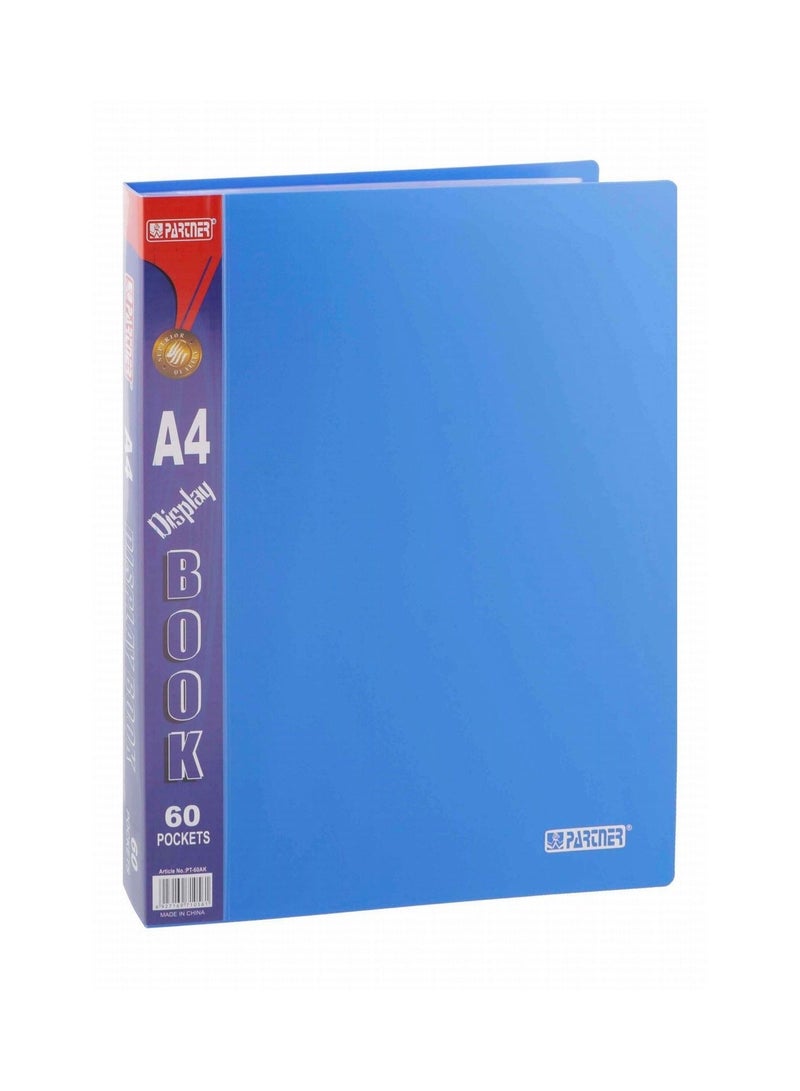 PARTNER كتاب عرض قطعة واحدة مع 60 جيب بألوان متنوعة - Image 1