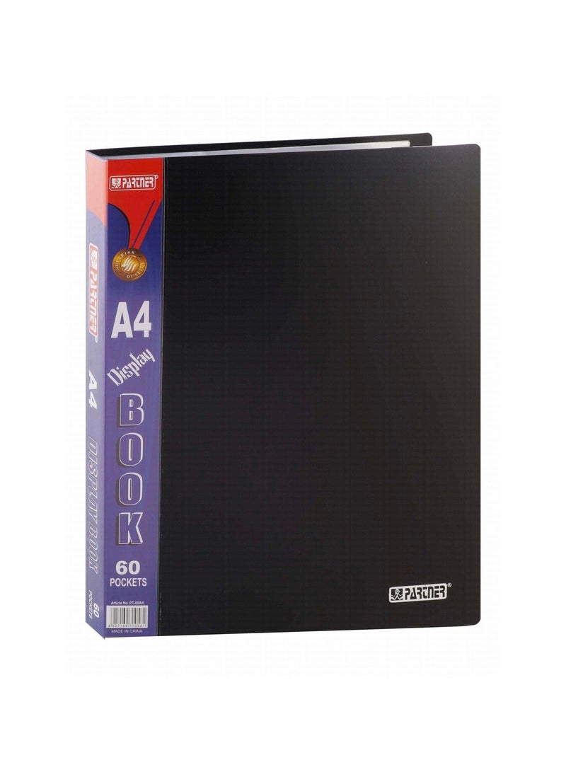 PARTNER كتاب عرض قطعة واحدة مع 60 جيب بألوان متنوعة - Image 2