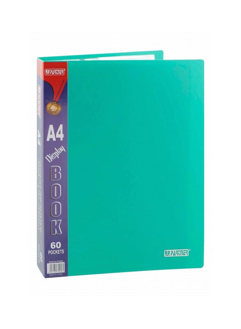 PARTNER كتاب عرض قطعة واحدة مع 60 جيب بألوان متنوعة - Image 3