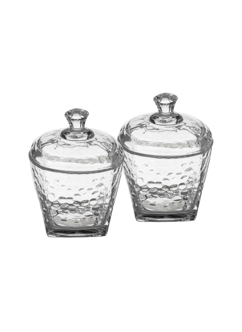 Green Apple - Set of 2 multi-purpose clear glass dates - Image 1