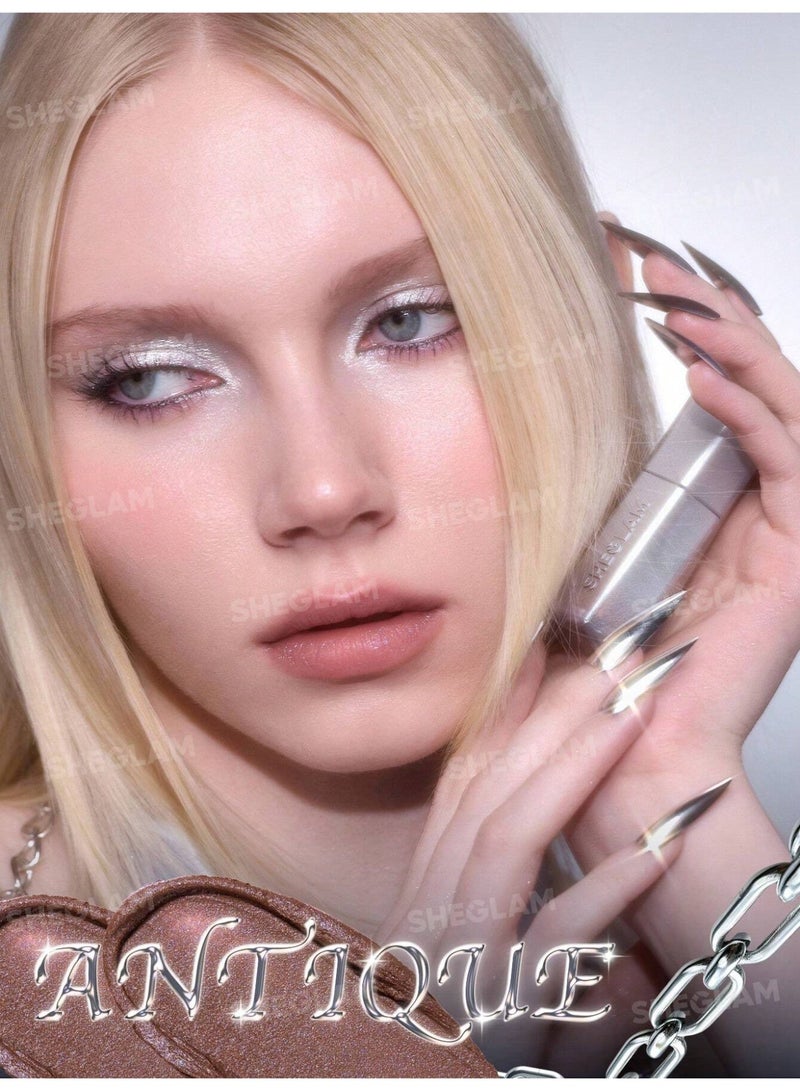 SHEGLAM Glitter Whip Liquid Lipstick- Antique - Image 3