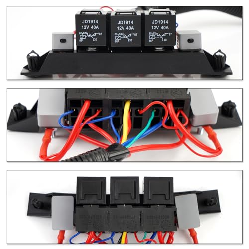 BHB Dual Speed Electric Fan Control Wiring Harness Kit Compatible with Chevy Silverado Suburban Tahoe Avalanche Cadillac Escalade GMC Yukon Sierra Stand Alone Electric Fan Harness Replace 674-00923 - Image 5
