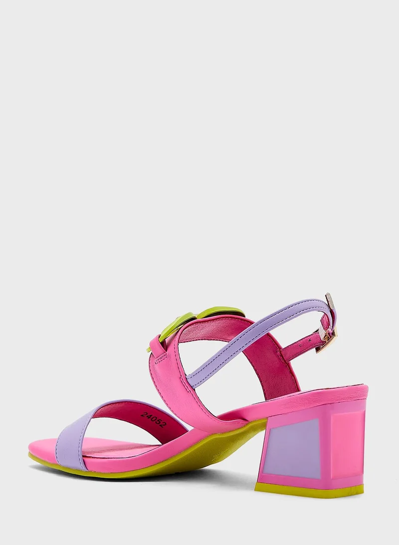 منبور Ankle Strap High Heel Sandals