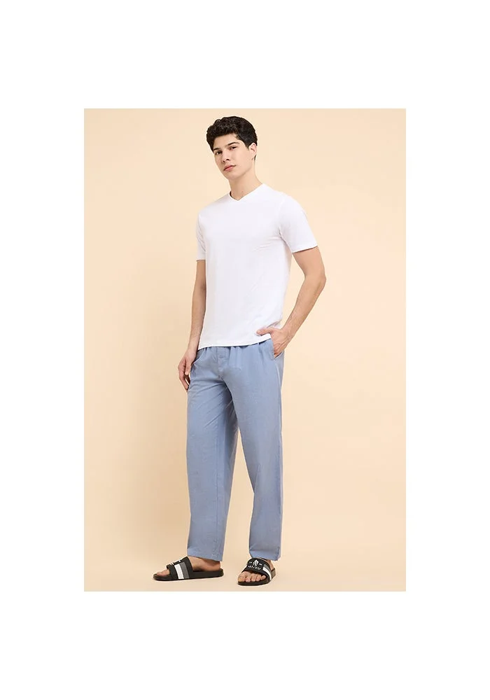 R&b Solid Lounge Pants with Drawstring Waist