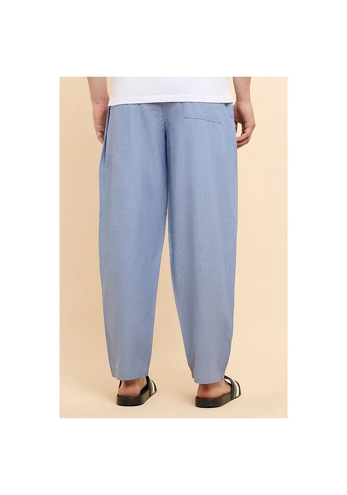 R&b  Solid Lounge Pants with Drawstring Waist for Men | Best Price UAE