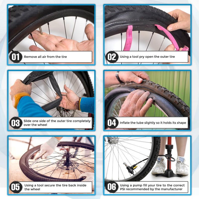 Mata1 2 Inner Tube Tire Replacements 16" x 1.5/1.75/1.95/2.125 for Jogging Stroller - Compatible w/All Brands: BoB Revolution Flex/Pro/SE/SU, Graco, Go Jogging, Thule Urban Glide & More by Mata1-USA - Image 5