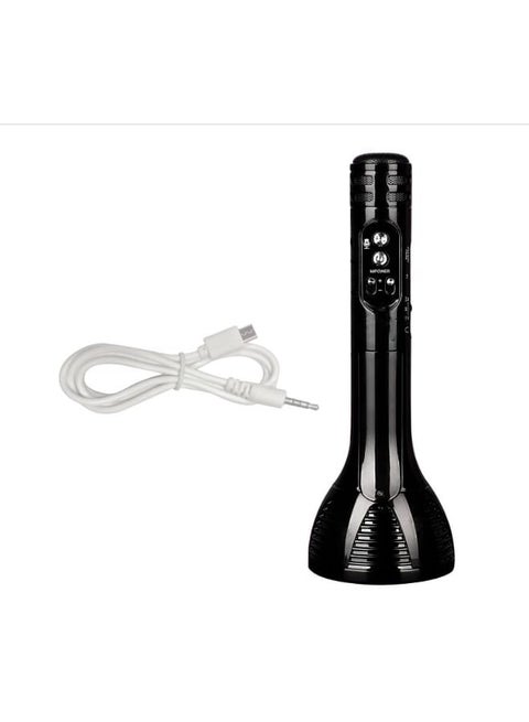 WSTER 1698 Advance Handheld Wireless Singing Mike Multi-function Bluetooth Karaoke Mic with Microphone Speaker with Recording + USB+FM