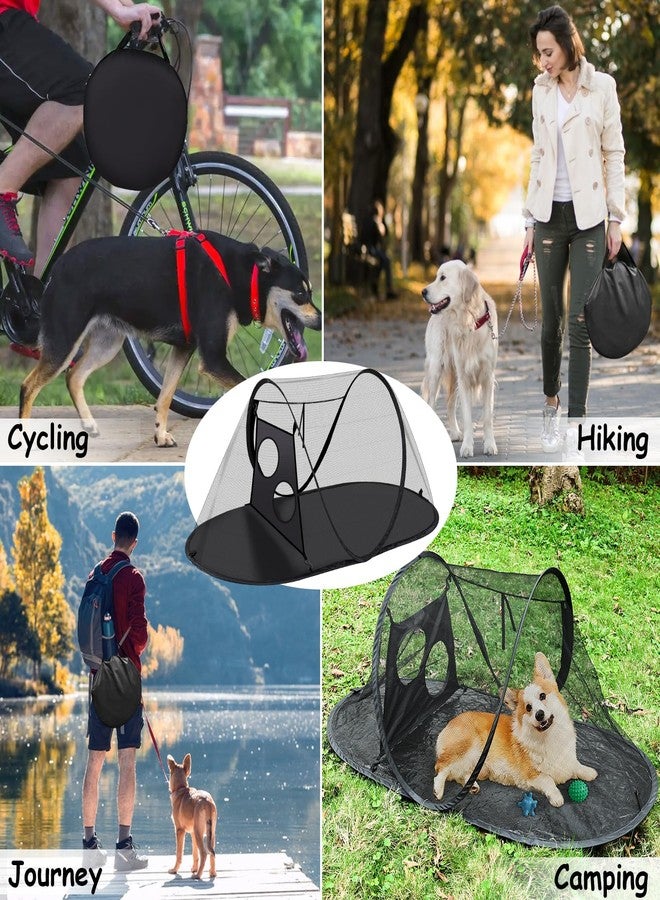 Tailtastic Outdoor Cat Tent with Removable Interactive Fabric,Outdoor Cat Enclosures for Indoor Cats, Portable Pet Playpen Ideal for Hiking, Traveling, and Sunbathing-Black - Image 4