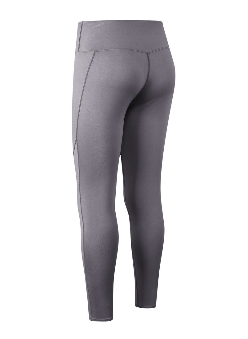 Loquat Women Quick Dry Breathable Elastic Pants Grey - Image 2
