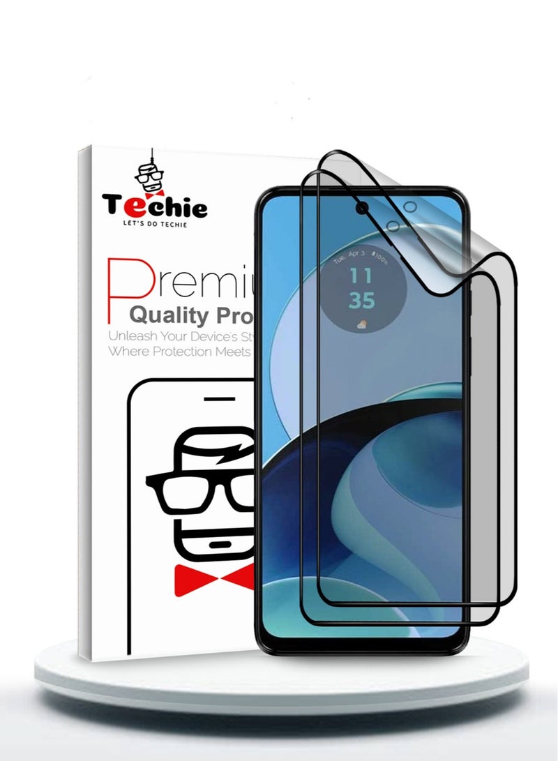 تيكي حزمة من 2 واقي شاشة سيراميك غير لامع 9D لهاتف موتورولا موتو G14 – ملمس ناعم مقاوم لبصمات الأصابع وخالي من الفقاعات - Image 1