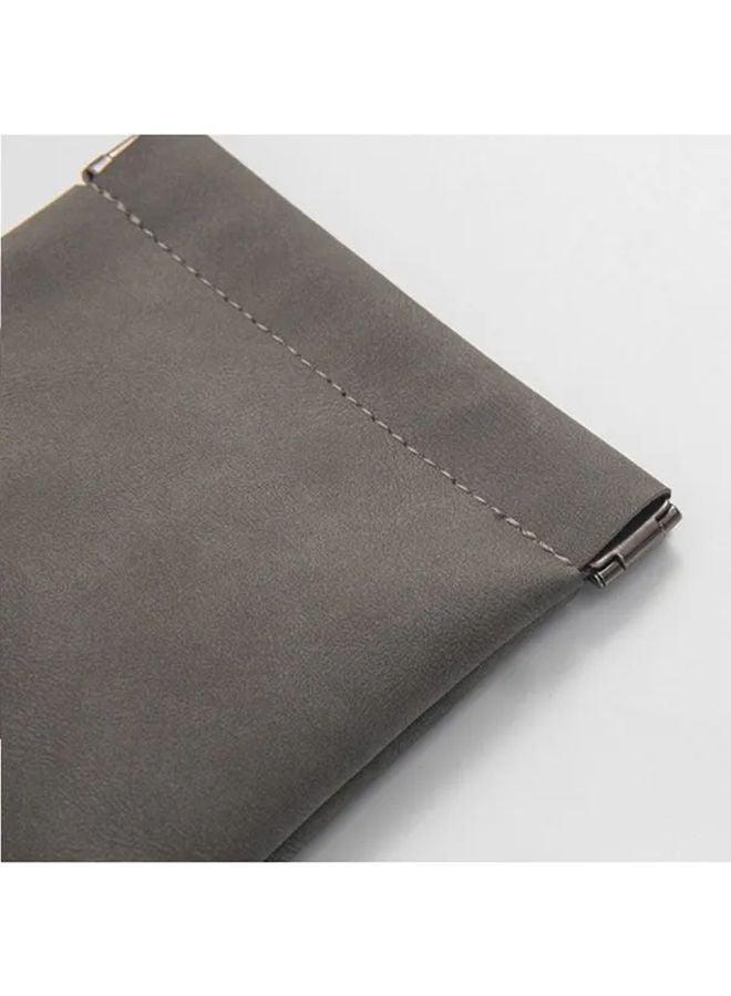 Black Compact Organizer Bag For Earphone USB Cable Coins Keys - Image 3