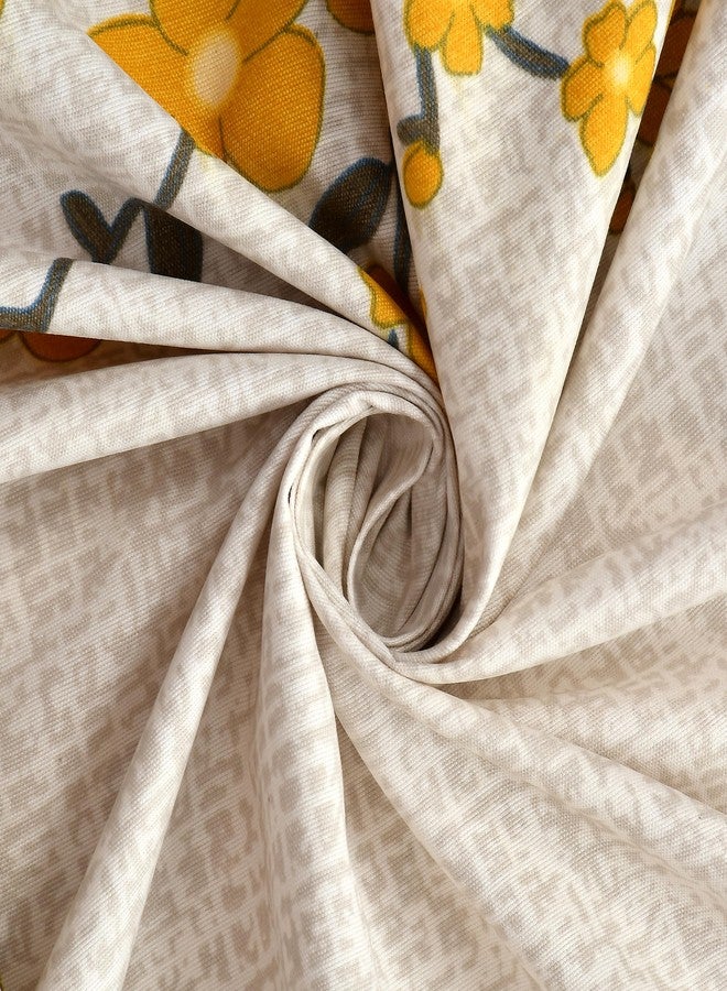 BLUEDOT Elastic Fitted Glace Cotton Bedsheet with Pillow Covers,fit Upto 6 inches Matress Pillow Cover Size 18 * 28 Inches (Beige) - Image 3