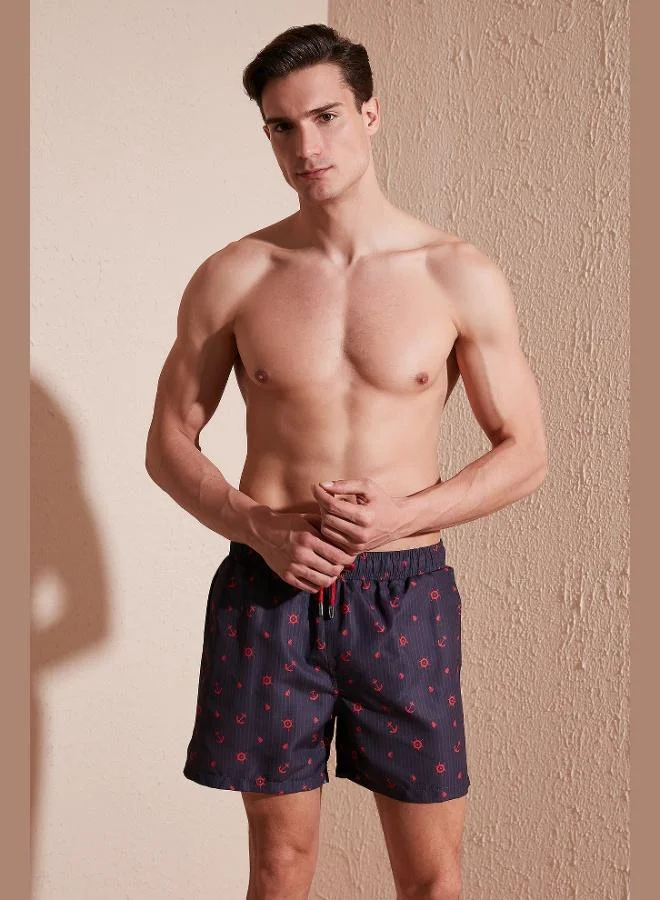 Buratti  Buratti Patterned Swim Shorts Waist-Tied Pocket Swimsuit Short Men's SWIMSUIT SHORT 380M427 for Men | Best Price UAE