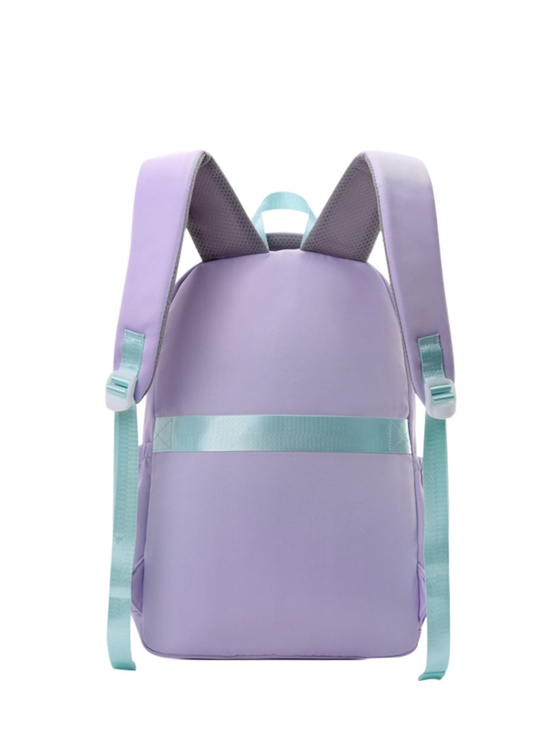 حقيبة مدرسية خفيفة الوزن وأنيقة ومريحة، حقيبة ظهر للأطفال، حقيبة مدرسية للطلاب ذات طابع جمالي بسيط، مع تفاصيل مشبك فريدة من نوعها