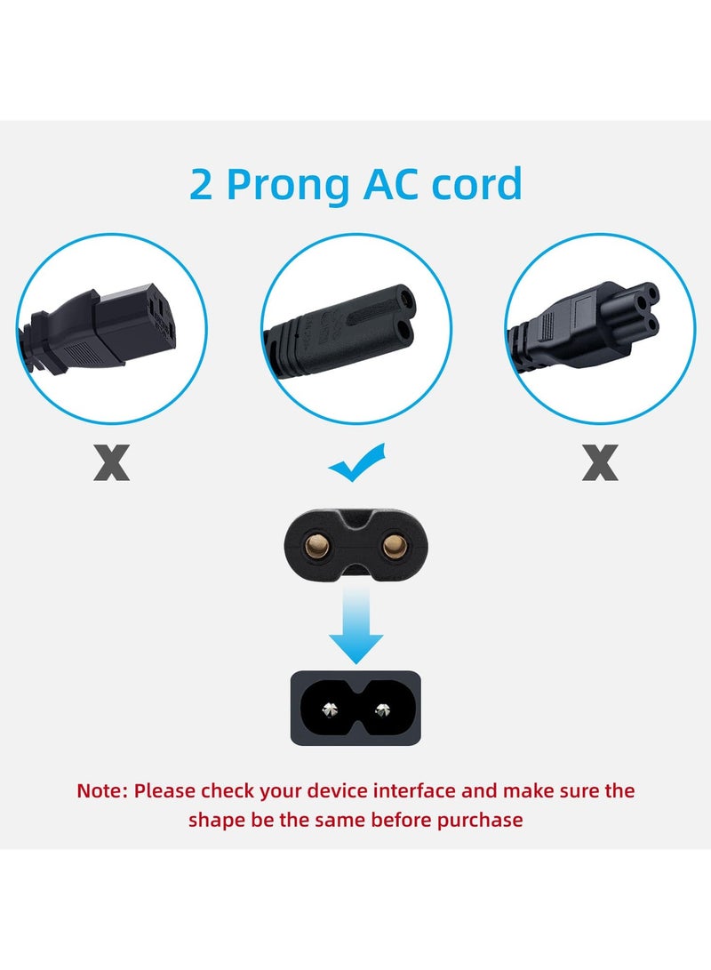 انسجام كابل طاقة بريطاني بطول 1.8 متر، سلك طاقة C7 على شكل رقم 8، كابل طاقة سلك غلاية لجهاز PS5 وPS4 وPS3 - Image 3