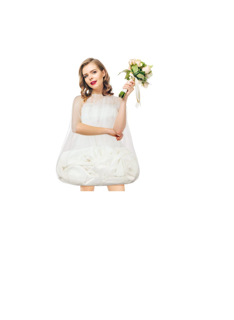 Zikra Wedding Gown Underskirt, Ball Gown Petticoat White Bridal Skirt, Toilet Petticoat for Party Wedding - Image 1