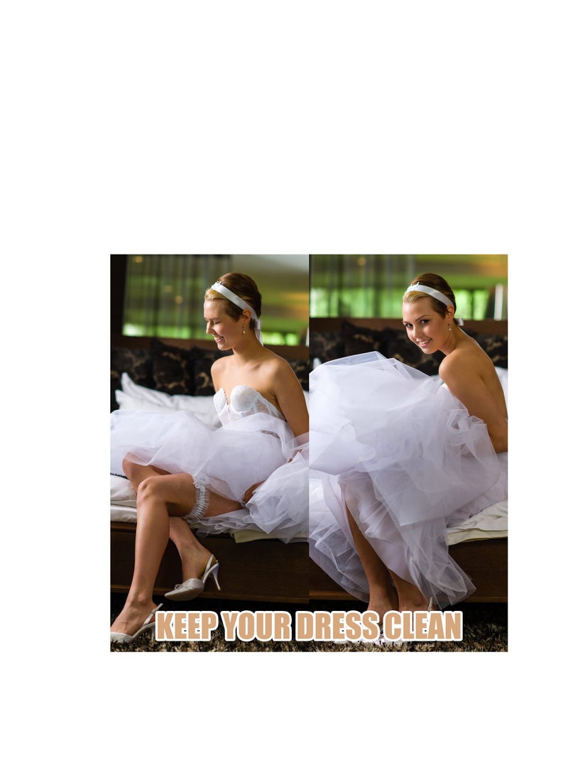 Zikra Wedding Gown Underskirt, Ball Gown Petticoat White Bridal Skirt, Toilet Petticoat for Party Wedding - Image 5