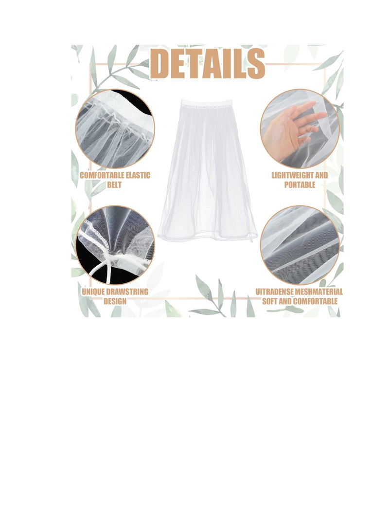 Zikra Wedding Gown Underskirt, Ball Gown Petticoat White Bridal Skirt, Toilet Petticoat for Party Wedding - Image 3