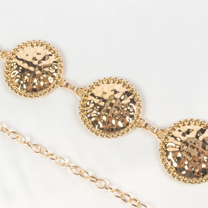 حزام وسط معدن حريمي ذهبي - Image 3