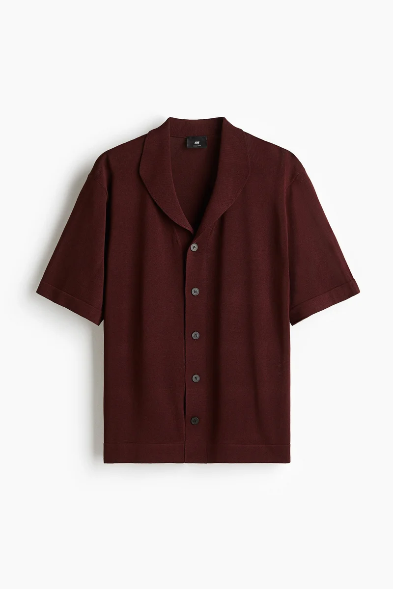 H&M  Regular Fit Fine-knit shirt for Men | Best Price UAE