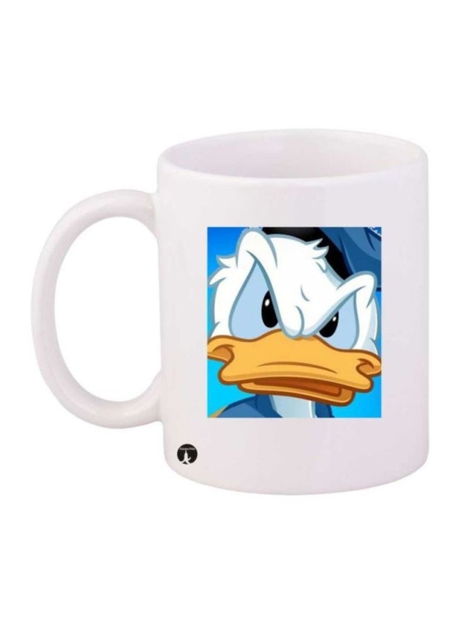 RYN Donald Duck Printed Mug White/Blue/Yellow