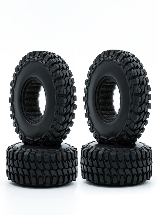 RC Crawler Rubber Tires RC Car Tires 4pcs Replacement for 1/24 Axial SCX24 90081 AXI00005 C10 AXI00006 AXI00002 RC Car - Image 1