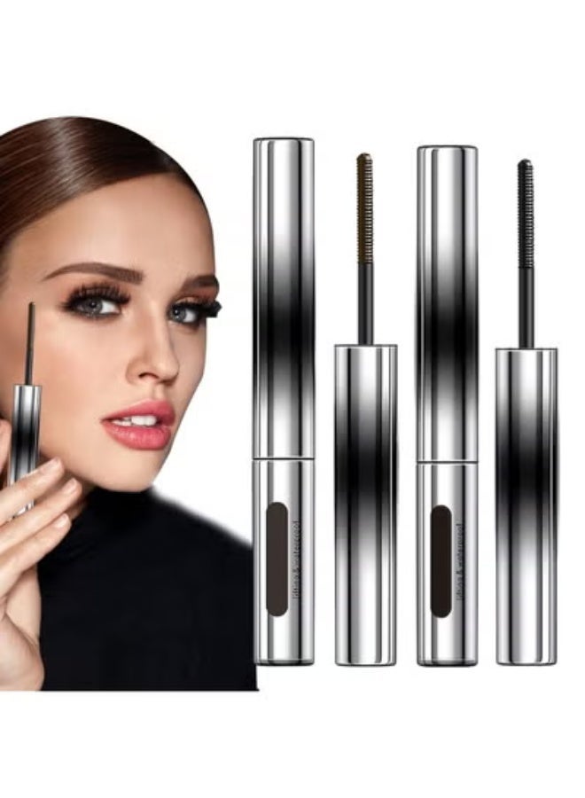 klarako Mascara, Judy Doll Iron Brush Mascara,  Curling Iron Mascara, 3D Curling Eyelash Iron Mascara, Metal Wand Mascara, Strong Mascara, Bristleless Masca (2pcs) - Image 1