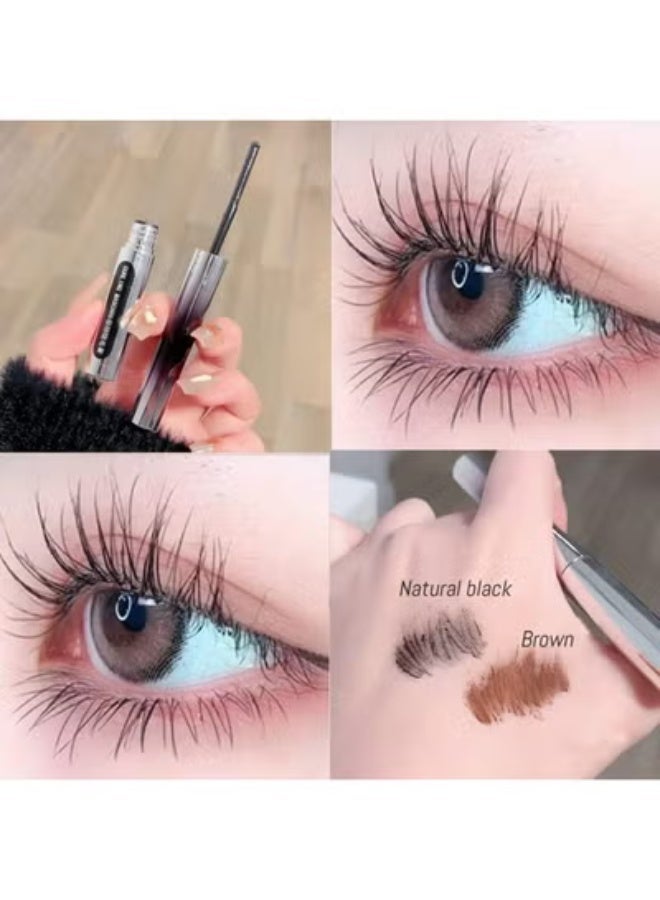 klarako Mascara, Judy Doll Iron Brush Mascara,  Curling Iron Mascara, 3D Curling Eyelash Iron Mascara, Metal Wand Mascara, Strong Mascara, Bristleless Masca (2pcs) - Image 2